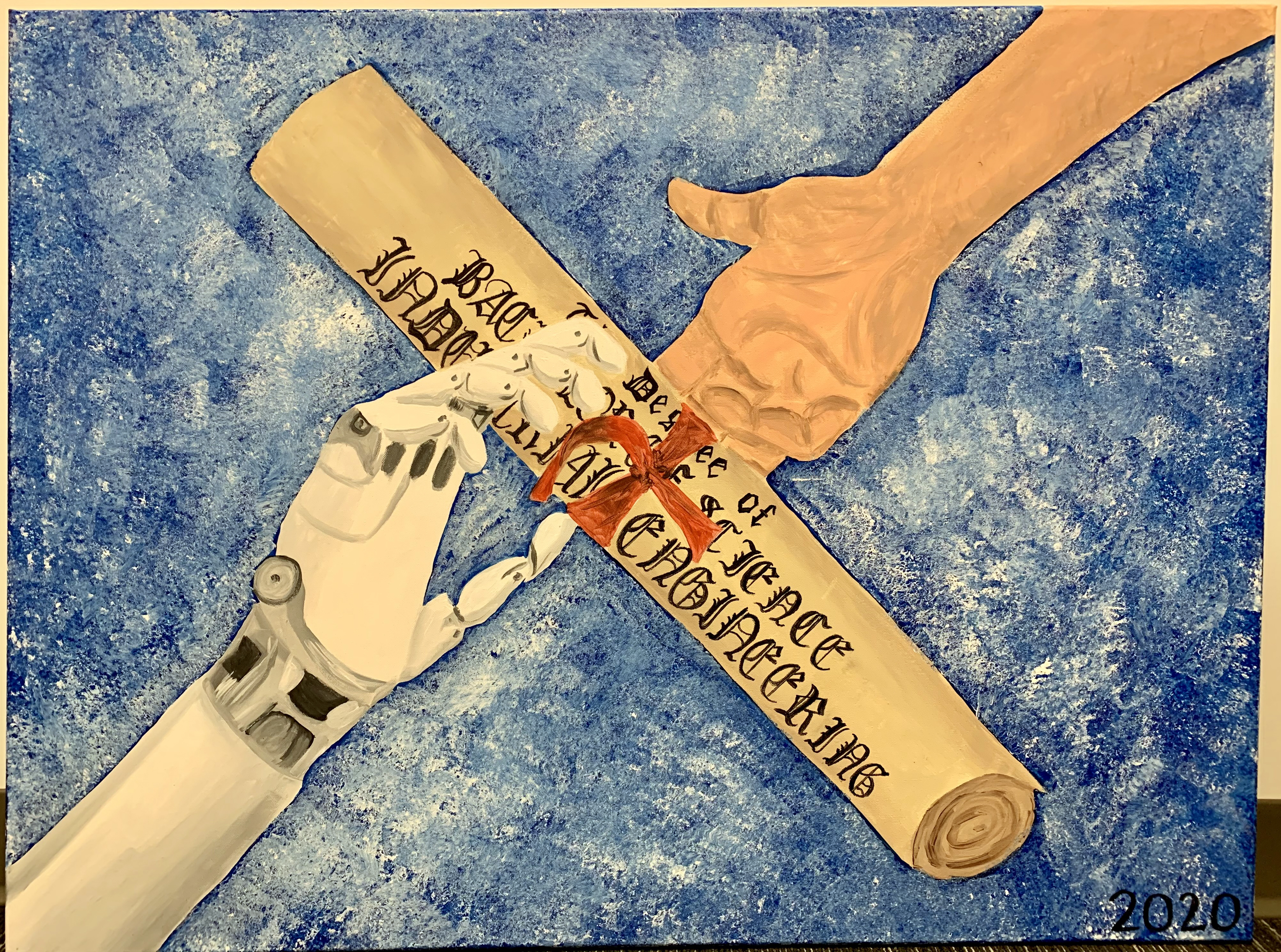 Painting 'FrlEndship of the Future' by Julia Conversa